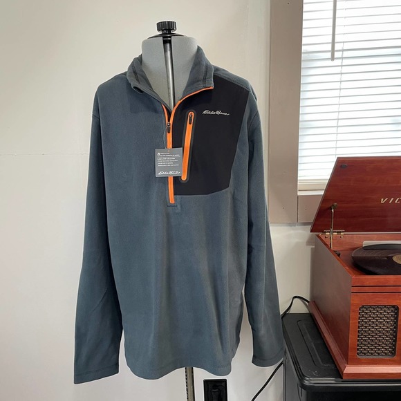 Eddie Bauer NWT First Ascent Cloud layer quarter zip fleece pullover